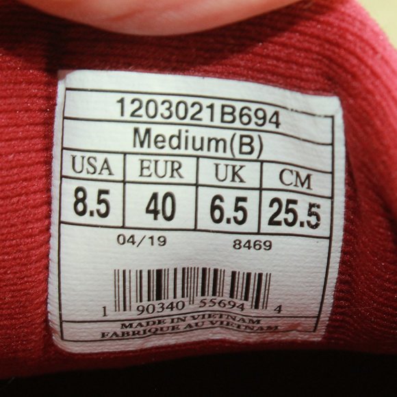 Brooks Revel 3 Red Mesh Lace Up Low Top Sneaker Running Shoes Size 8.5 - Picture 8 of 9